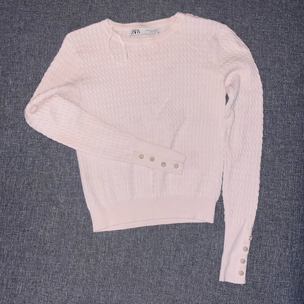 Pale pink Zara sweater